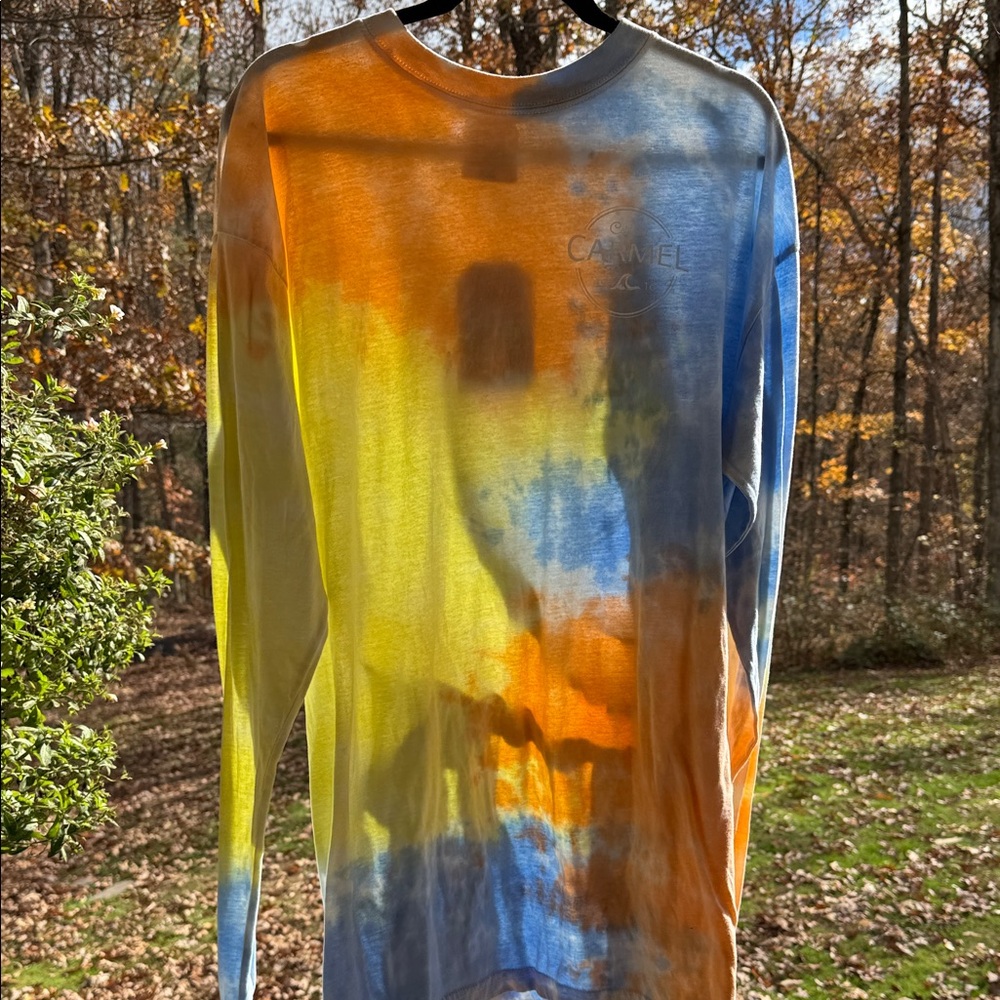 Caramel Multicolor Tie-Dye Long Sleeve Tee